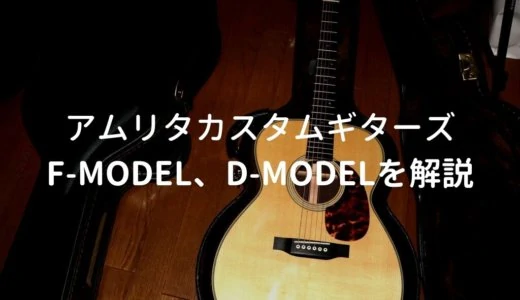 アムリタカスタムギターズ F Model、D-Modelを解説。ハカランダ合板を使った抜群に鳴るアコギ