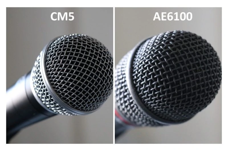 CLASSIC PRO CM5とAE6100のグリル部分を比較