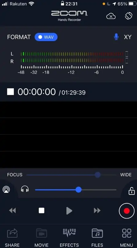 ZOOM Handy recorder iOS版