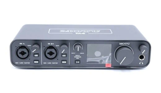 MOTU M4をレビュー。優れた音質で入出力端子も豊富なオーディオインターフェイス