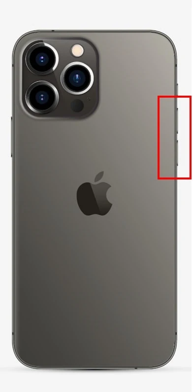 iPhone 13 Proのサイドボタンはボリュームになっている