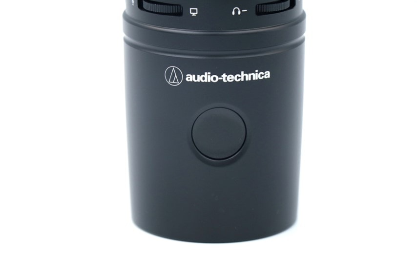 audio technica AT2020USB-Xのミュートボタン