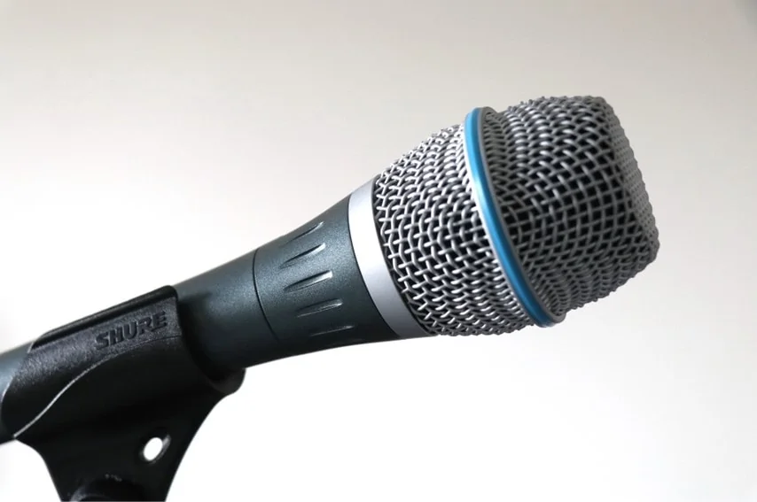 SHURE BETA87A マイクグリル横