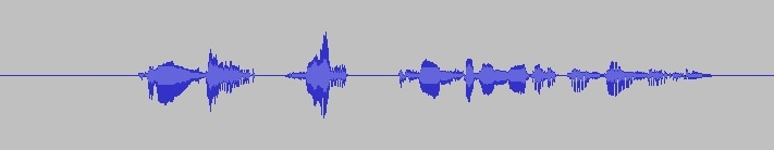 SM7Bでボイス録音したときの波形